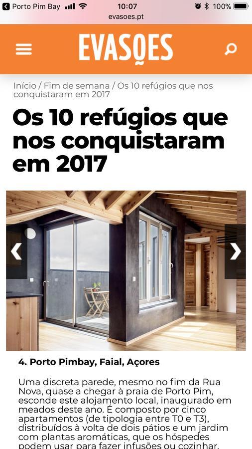 Ferienwohnung Porto Pim Bay Horta  Exterior foto